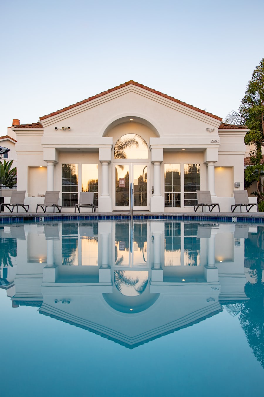 A photo of a 55+ active-adult community clubhouse and amenity center used for organized resident programming.